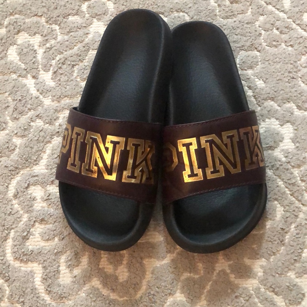 Victoria’s Secret Pink slides. Size M 7/8